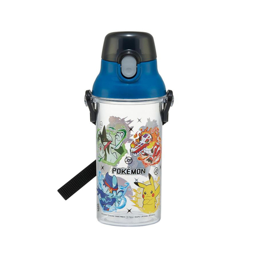 兒童直飲式透明冷水壺480ml(寶可夢-藍黑蓋)示意圖