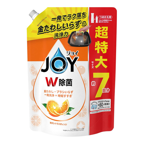 P&GJOY抑菌濃縮洗碗精補充包(柑橘香)930ml示意圖