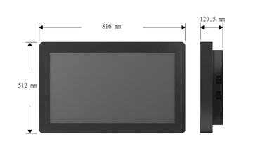 32吋表面電容觸控螢幕示意圖