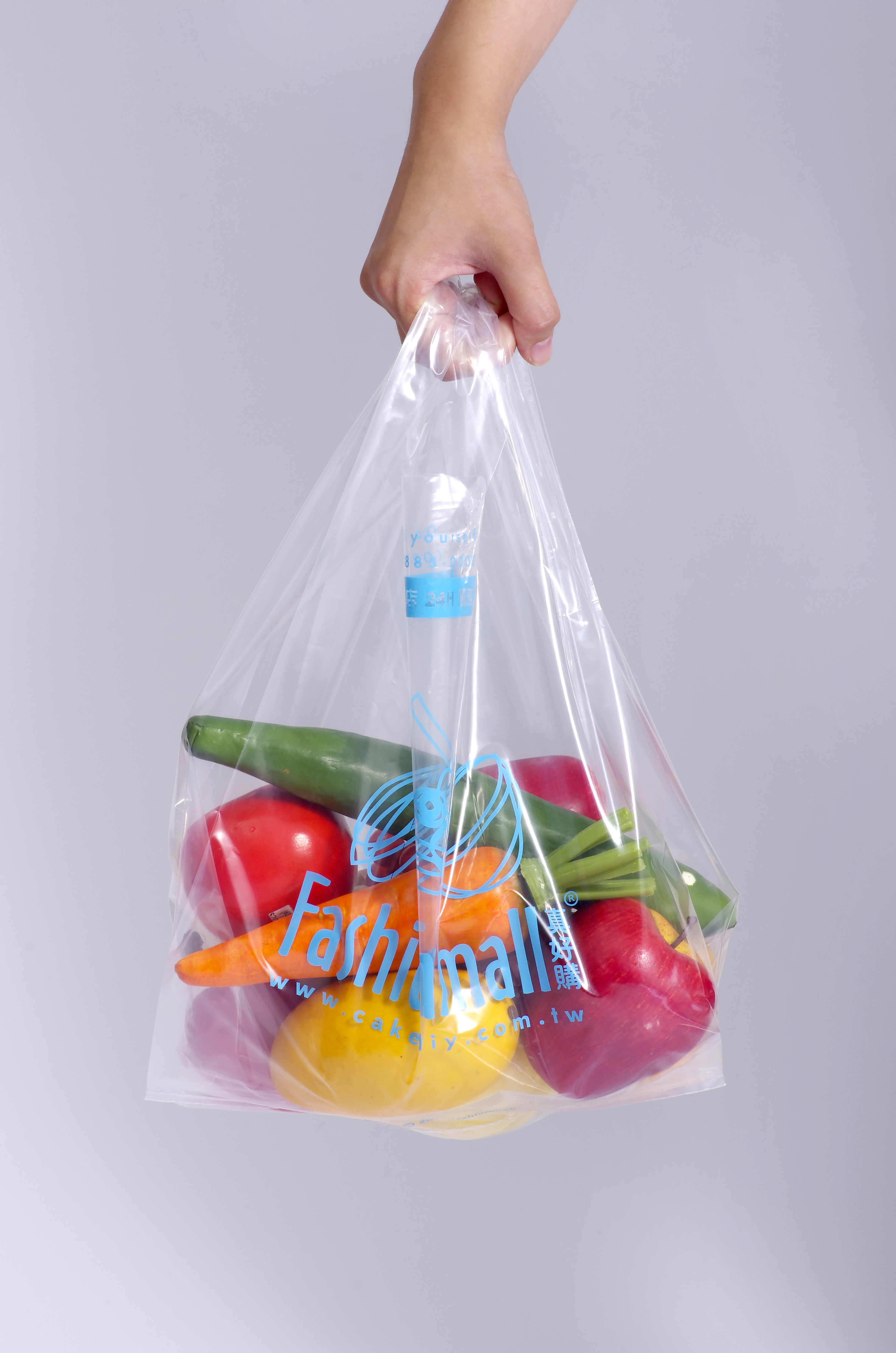 背心袋 plastic t-shirt bags示意圖