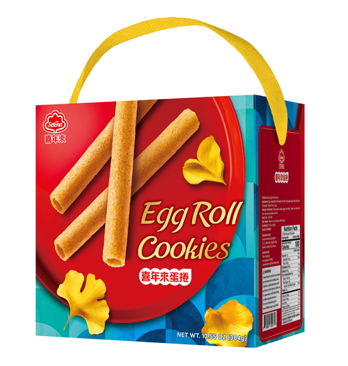 原味蛋捲多美禮盒</br> 384g（4支×8包入）</br>示意圖