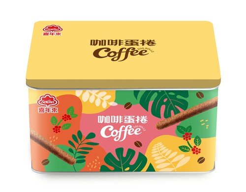 咖啡蛋捲禮盒</br> 320g（4支×5包入）示意圖