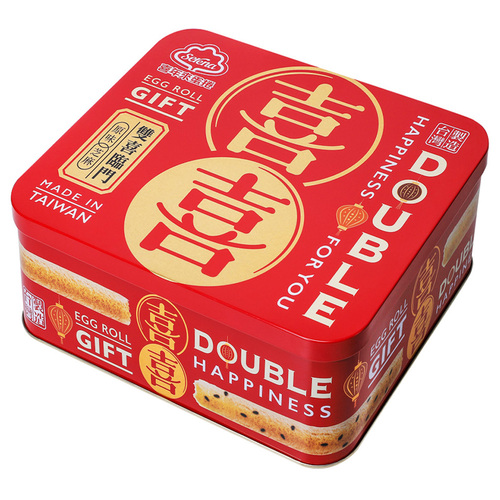 喜年來蛋捲雙喜禮盒 384g<br>（4支×6包入）示意圖