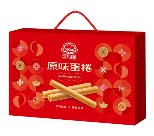 原味蛋捲吉慶禮盒</br> 384g（4支×6包入）示意圖