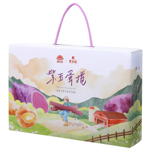 喜年來紫玉蛋捲禮盒示意圖
