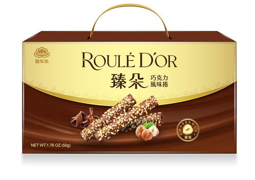 臻朵巧克力風味捲<br>(榛果)禮盒示意圖