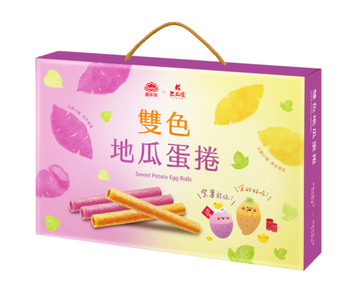喜年來<BR>雙色地瓜蛋捲禮盒示意圖