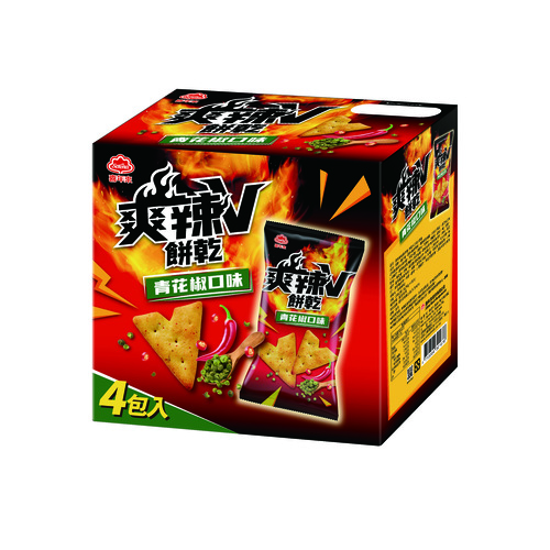 喜年來爽辣V餅乾-青花椒口味分享盒<br/>200g(50g×4包入)示意圖
