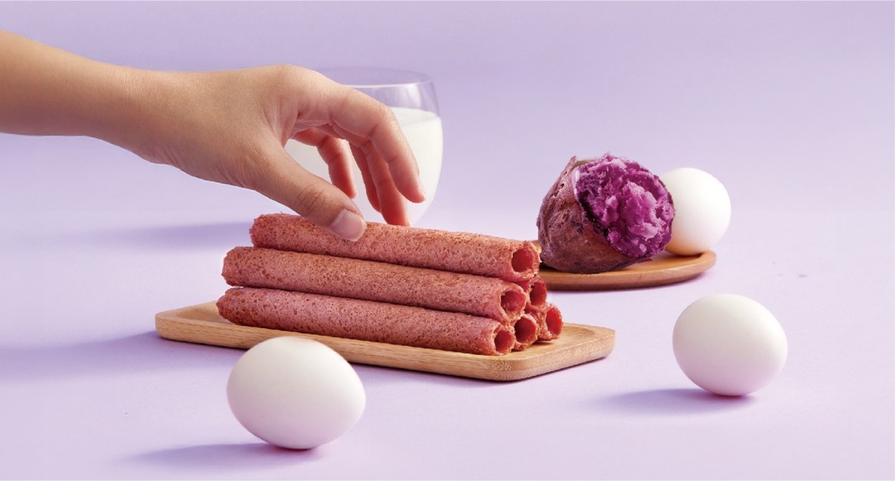 (濃郁蛋香、在地食材，構成完美的零食選擇。圖/喜年來提供)