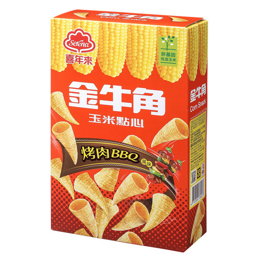 Golden Horn Corn Snack BBQ Flavor 60g示意圖