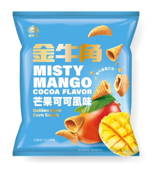 金牛角（コーンスナック）スプレーマンゴーココア風味示意圖