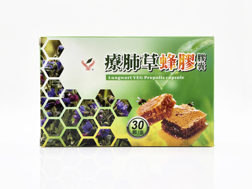 療肺草蜂膠膠囊示意圖
