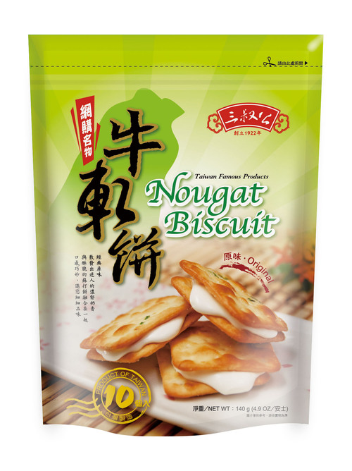 三叔公/牛軋糖蘇打餅/原味(立袋包)示意圖