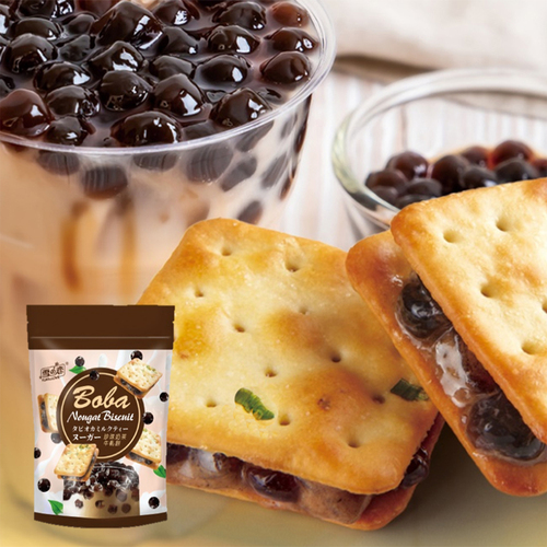 雪之戀/珍珠奶茶牛軋餅示意圖