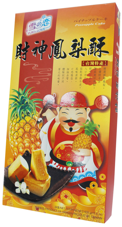 財神鳳梨酥禮盒示意圖