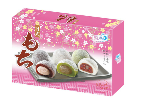 日式綜合麻糬(紅芋綠)示意圖