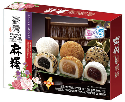 綜合麻糬(紅花芝)示意圖