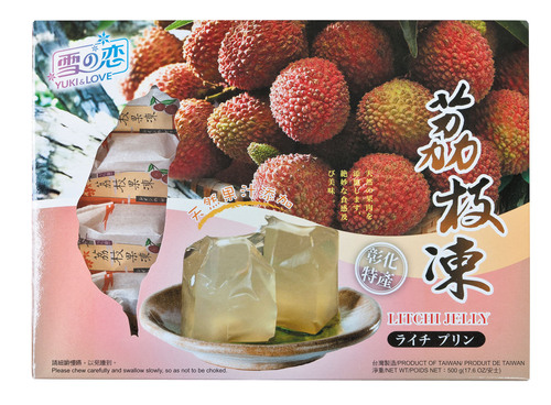 雪之戀/荔枝果凍示意圖