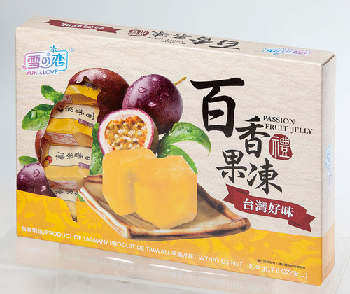 雪之戀/百香果果凍示意圖
