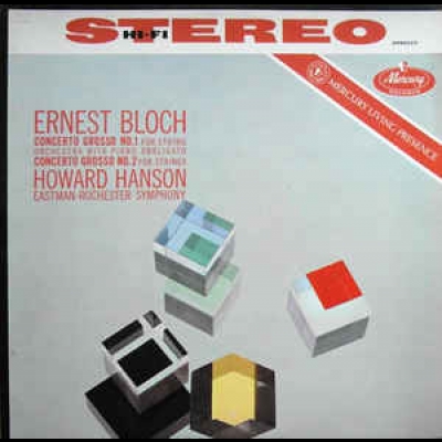 布洛赫：第一、二號大協奏曲  ( 180 克 LP )<br>韓森 指揮 伊斯曼-羅徹斯特管弦樂團<br>Bloch: Concerti Grossi Nos. 1 & 2<br>Eastman-Rochester Orchestra, Howard Hanson示意圖