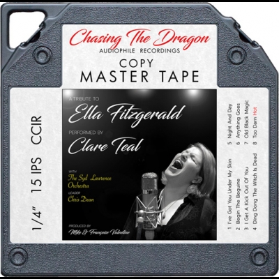 蒂爾向艾拉費茲傑羅致敬? ( 盤式母帶 )<br>Clare Teal with the Syd Lawrence Orchestra A Tribute to Ella Fitzgerald Master Quality Reel To Reel Tape<br>開盤帶示意圖