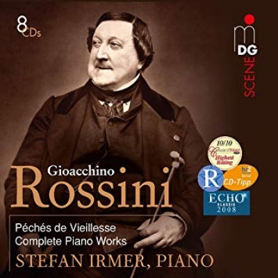 羅西尼：「老年原罪」鋼琴獨奏曲集  ( 8CD 套裝 )<br> Gioacchino Rossini： Complete Works for Solo Piano Peches de vieillesse (8CD) Stefan Irmer, Steinway Concert Grand<br> 鋼琴：史蒂芬．伊馬示意圖