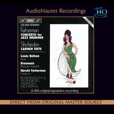比才/謝德林：《卡門》芭蕾組曲 ( UHQCD ) <br>Bizet Shcherinder：Carmen Suite The Carmen Ballet<br>克魯瑪塔敲擊樂團 Kroumata Percussion Ensemble <br>赫爾辛堡交響樂團 Helsingborg Symphony Orchestra <br>指揮：哈洛‧法柏漢 Harold Farberman示意圖