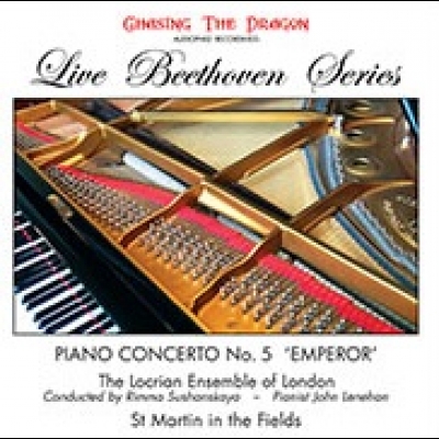 貝多芬：降E大調第五號鋼琴協奏曲《皇帝》( 180 克 LP )<br> Beethoven: Piano Concerto No. 5 in E Flat Major,  Op. 73<br>  鋼琴：約翰．里納翰 John Lenahan<br> 演奏：洛克利亞樂團 Locrian Ensemble<br> 指揮：莉瑪?蘇珊絲佳雅 Rimma Sushanskaya?示意圖