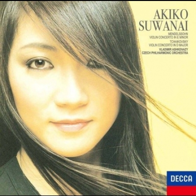 孟德爾頌＆柴可夫斯基：小提琴協奏曲 ( CD )<br>諏訪內晶子，小提琴 / 阿胥肯納吉 指揮 捷克愛樂管弦樂團<br>Mendelssohn & Tchaikovsky: Violin Concertos<br>Akiko Suwanai / Vladimir Ashkenazy / Czech Philharmonic Orchestra示意圖