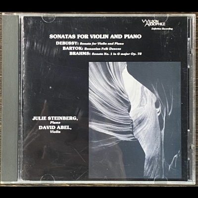 【二手CD寄售】Wilson Audiophile 德布西、布拉姆斯、巴爾托克：小提琴與鋼琴奏鳴曲<br />大衛阿貝爾：小提琴 / 茱莉史坦伯：鋼琴示意圖