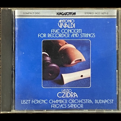 【二手CD寄售】Vivaldi : Recorder Concertos, Laszlo Czidra / Lfco示意圖