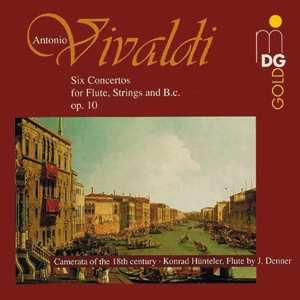 韋瓦第：六首長笛協奏曲 ( CD )<br>Antonio Vivaldi: 6 Concertos for Flute, Strings and B. c. op. 10<br>Camerata of the 18th Century<br>Konrad Hünteler, Denner Flute示意圖