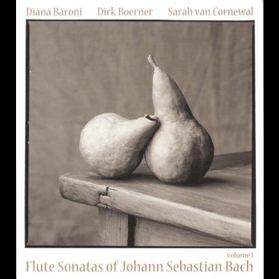 巴哈長笛奏鳴曲－第一輯 ( CD )<br>Flute Sonatas of J. S. Bach volume 1<br>戴安娜．巴洛妮 / 長笛；莎拉．凡．蔻恩瓦爾 / 長笛；德克．鮑納 / 大鍵琴示意圖