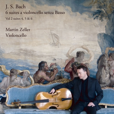 巴哈無伴奏大提琴組曲－第二輯 ( CD )<br>J. S. Bach / 6 Suites a Violoncello Solo Senza Basso Vol. 2<br>Martin Zeller 馬汀‧澤勒 / 大提琴示意圖