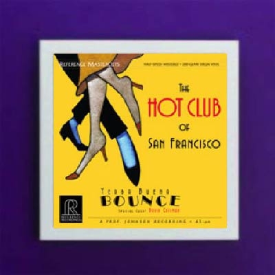 Art Vinyl 創意黑膠掛框【亮白】+ 舊金山熱舞俱樂部（45 轉 200 克 2LPs)<br>The Hot Club of San Francisco<br>Yerba Buena Bounce<br>RM2503示意圖