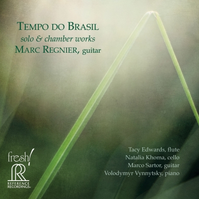 巴西節奏－獨奏與室內樂作品 ( CD )<br>吉他：馬克．瑞尼葉<br>solo & chamber works<br>Marc Regnier, guitar<br>FR714示意圖