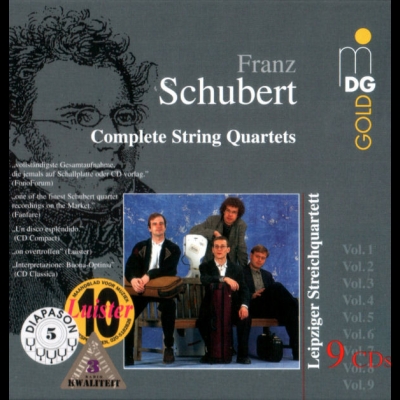 舒伯特－弦樂四重奏全集   / 萊比錫弦樂四重奏 ( 9CDs )<br>Franz Schubert – Complete String Quartets示意圖
