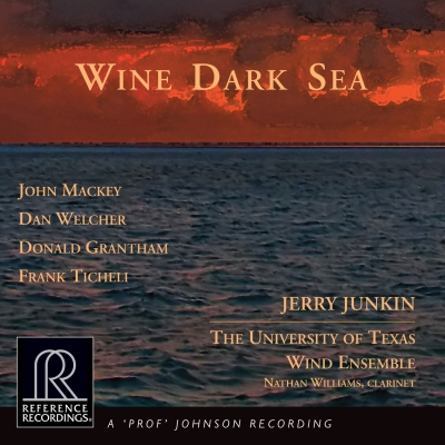 約翰．馬凱 － 酒紅之海<br>傑瑞．瓊金 指揮 德州大學管樂團<br>Wine Dark Sea<br>Mackey; Welcher; Grantham; Ticheli<br>Jerry Junkin<br>The University of Texas Wind Ensemble<br>RR137示意圖