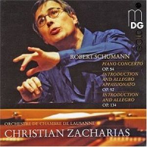 舒曼：鋼琴作品集（CD）查哈里亞斯，鋼琴 <BR>Robert Schumann / Piano Concerto A minor /a-Moll op. 54<BR>Concert-Allegro with Introduction D minor /d-Moll op. 134<BR>Introduction and Allegro appassionato G major /G-Dur op. 92 <BR>Christian Zachari示意圖