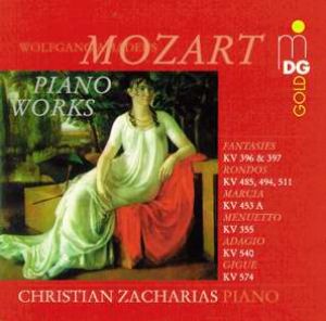 莫札特：鋼琴小品集 / 查哈里亞斯，鋼琴 ( CD )<br>Wolfgang Amadeus Mozart:Piano Works/ Zacharias,Piano示意圖