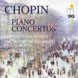 蕭邦：第一、二號鋼琴協奏曲集 ( CD )<br>Chopin: Piano concertos no. 1 & 2<br>Christian Zacharias, piano / Orchestre de Chambre de Lausanne示意圖
