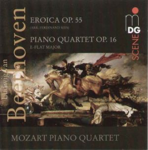 貝多芬：第三號交響曲「英雄」（四重奏版本），鋼琴四重奏（OP.16）( CD )<br>Beethoven: Eroica OP.55 / Piano Quartet OP.16 (E-Flat Major)示意圖