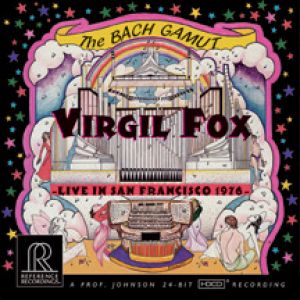 巴哈管風琴（HDCD）<br>維吉爾‧福克斯，管風琴<br>The Bach Gamut: Live In San Francisco 1976<br>Virgil Fox, organist<br>RR107示意圖