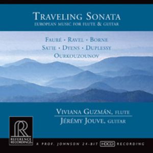 【線上試聽】旅行奏鳴曲  ( 進口版CD )<br>長笛與吉他的典雅合奏<br>TRAVELING SONATA<br>Viviana Guzman, flute<br>Jeremy Jouve, guitar<br>RR128示意圖