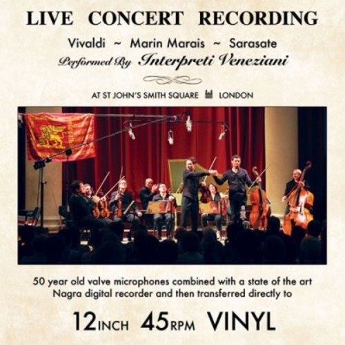 直刻現場錄音  ( 180 克 45 轉 LP )<br>Vivaldi, Marais, & Sarasate Live Concert Recording示意圖
