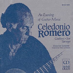 【線上試聽】古典吉他之夜 (CD)<br>塞雷多尼奧．羅梅洛，吉他<br>Evening of Guitar: Sor, Giuliani, Tarrega<br>Celedonio Romero, guitar示意圖