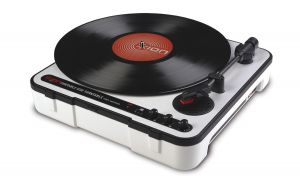 離子音響： iPTUSB 行動黑膠唱盤<br>Ion Audio iPTUSB Portable Turntable示意圖