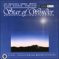 非凡之星 / Star Of Wonder<br>羅夫‧霍伯 指揮 舊金山合唱藝術家 / San Francisco Choral Artists / Ralph Hooper , Director<br>RR21示意圖