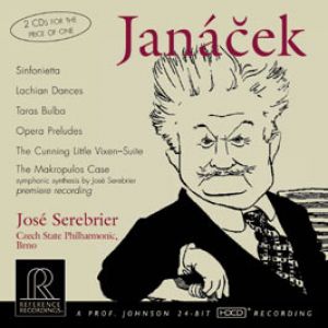 楊納傑克（雙片裝HDCD）<br>賽瑞‧布里耶 指揮 捷克國家愛樂樂團<br>JANACEK <br>Jose Serebrier / Czech State Philharmonic, Brno<br>RR2103示意圖