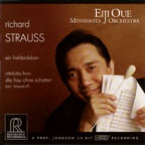 英雄的生涯 ( CD )<br>大植英次 指揮 明尼蘇達管弦樂團<br> Richard Strauss / Ein Heldenleben / Interludes from Die Frau ohne Schatten <br>Minnesota Orchestra / Eiji Oue<br>RR83示意圖